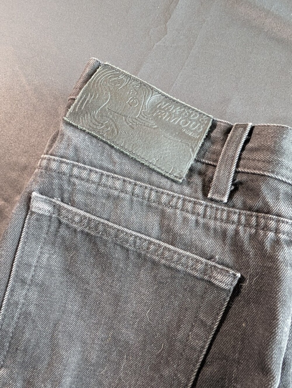 Naked And Famous Weird Guy Men's Black Selvedge Denim Jeans 30 X 34